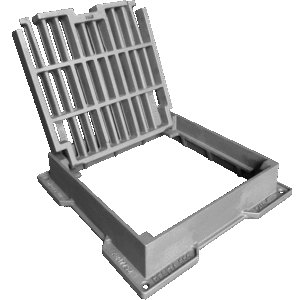 Delita PL Grille plate articulée verrouillée D400 trafic intense.